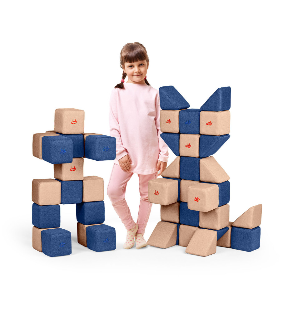 Jollyheap Magnetic blocks 50 pieces-2 shapes