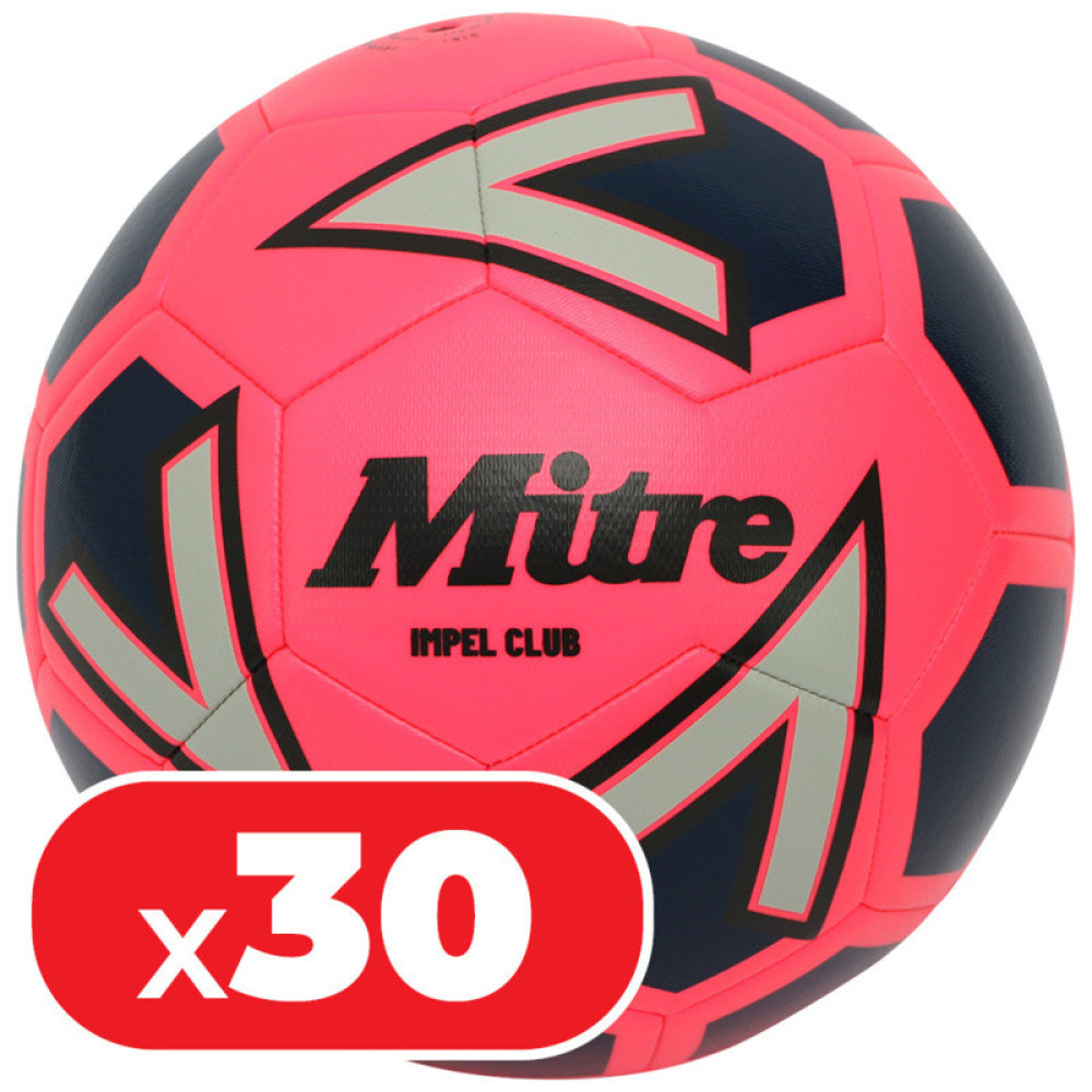 30 x Mitre Impel Club Footballs Yellow